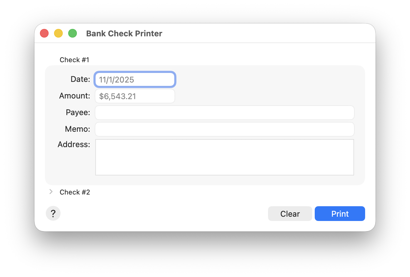 BankCheckPrinterWindow